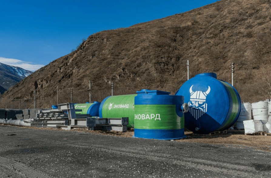 Станция повышения давления в стеклопластиковом корпусе